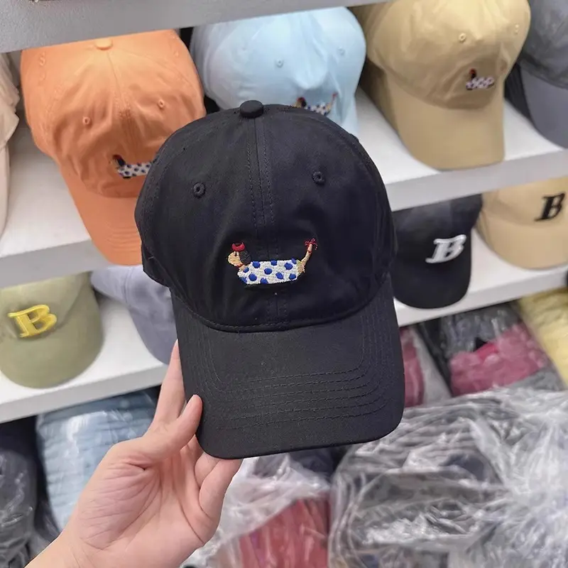 Korean Style Sausage Dog Cap for Women White Wide Brim — feature 7