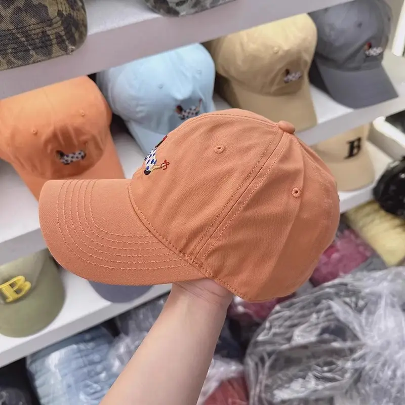 Korean Style Sausage Dog Cap for Women White Wide Brim — feature 8