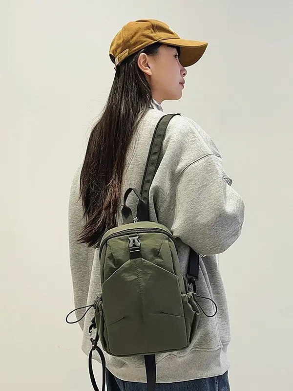 Black Casual Crossbody Backpack for Women 2025 - Image 5