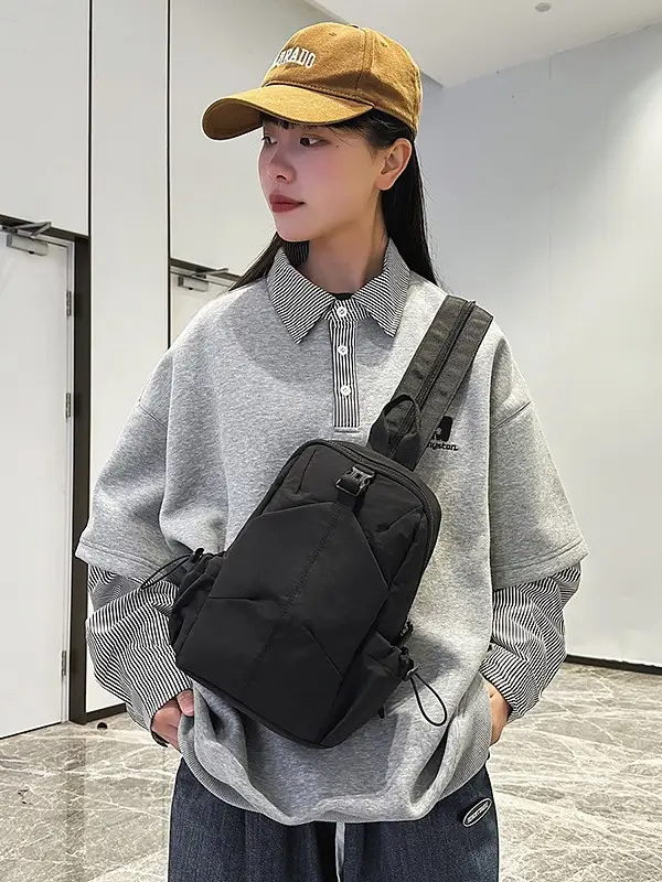 Black Casual Crossbody Backpack for Women 2025 - Image 6