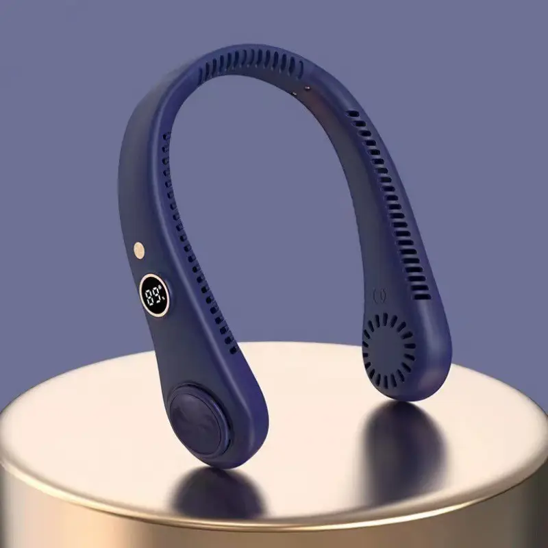 Internet Celebrity Portable Neck Fan USB Charging Lazy Outdoor Quiet Turbo Neck Bladeless Mini Wind