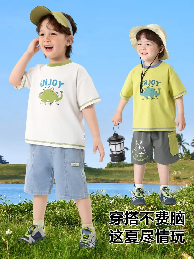 Toddler T-Shirt White Green Summer Cool Short Sleeve - Image 5