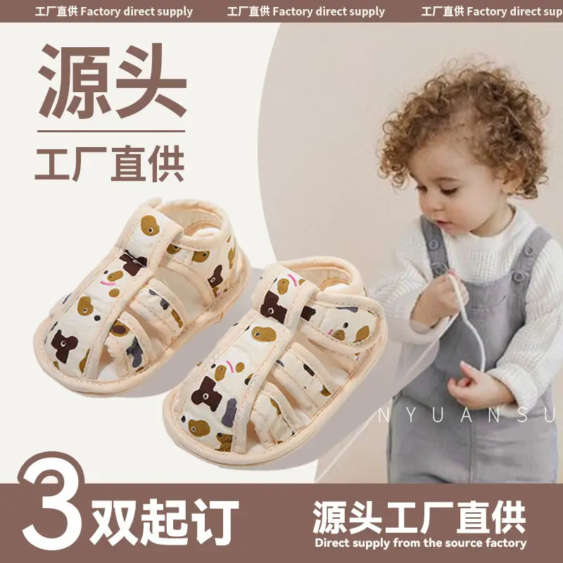 Summer Baby Sandals Baby Shoes Soft Sole Front Shoes Small Month Cloth Shoes 0-1 Year Old Baby Toddler Shoes Men 6 - Image 4