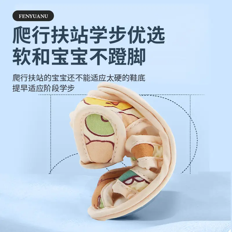 Summer Baby Sandals Baby Shoes Soft Sole Front Shoes Small Month Cloth Shoes 0-1 Year Old Baby Toddler Shoes Men 6 - Image 7