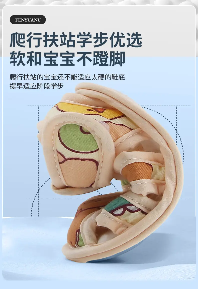 Summer Baby Sandals Baby Shoes Soft Sole Front Shoes Small Month Cloth Shoes 0-1 Year Old Baby Toddler Shoes Men 6 — feature 17