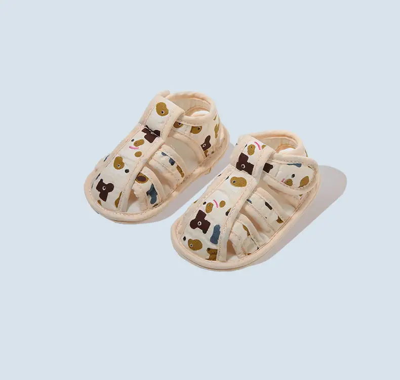 Summer Baby Sandals Baby Shoes Soft Sole Front Shoes Small Month Cloth Shoes 0-1 Year Old Baby Toddler Shoes Men 6 — feature 24