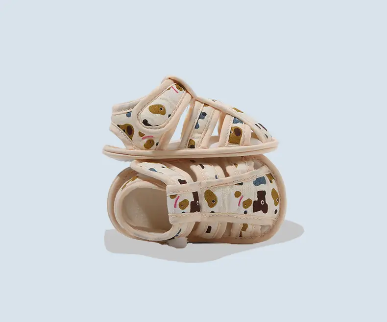 Summer Baby Sandals Baby Shoes Soft Sole Front Shoes Small Month Cloth Shoes 0-1 Year Old Baby Toddler Shoes Men 6 — feature 26