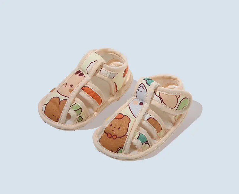 Summer Baby Sandals Baby Shoes Soft Sole Front Shoes Small Month Cloth Shoes 0-1 Year Old Baby Toddler Shoes Men 6 — feature 27