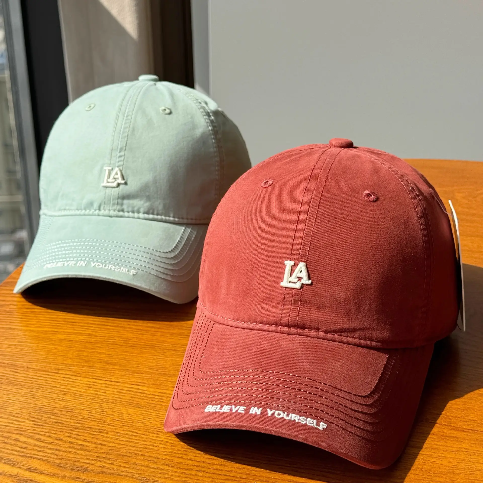 Women's Blue Baseball Cap with "BELIEVE IN YOURSELF" Embroidery - Image 11