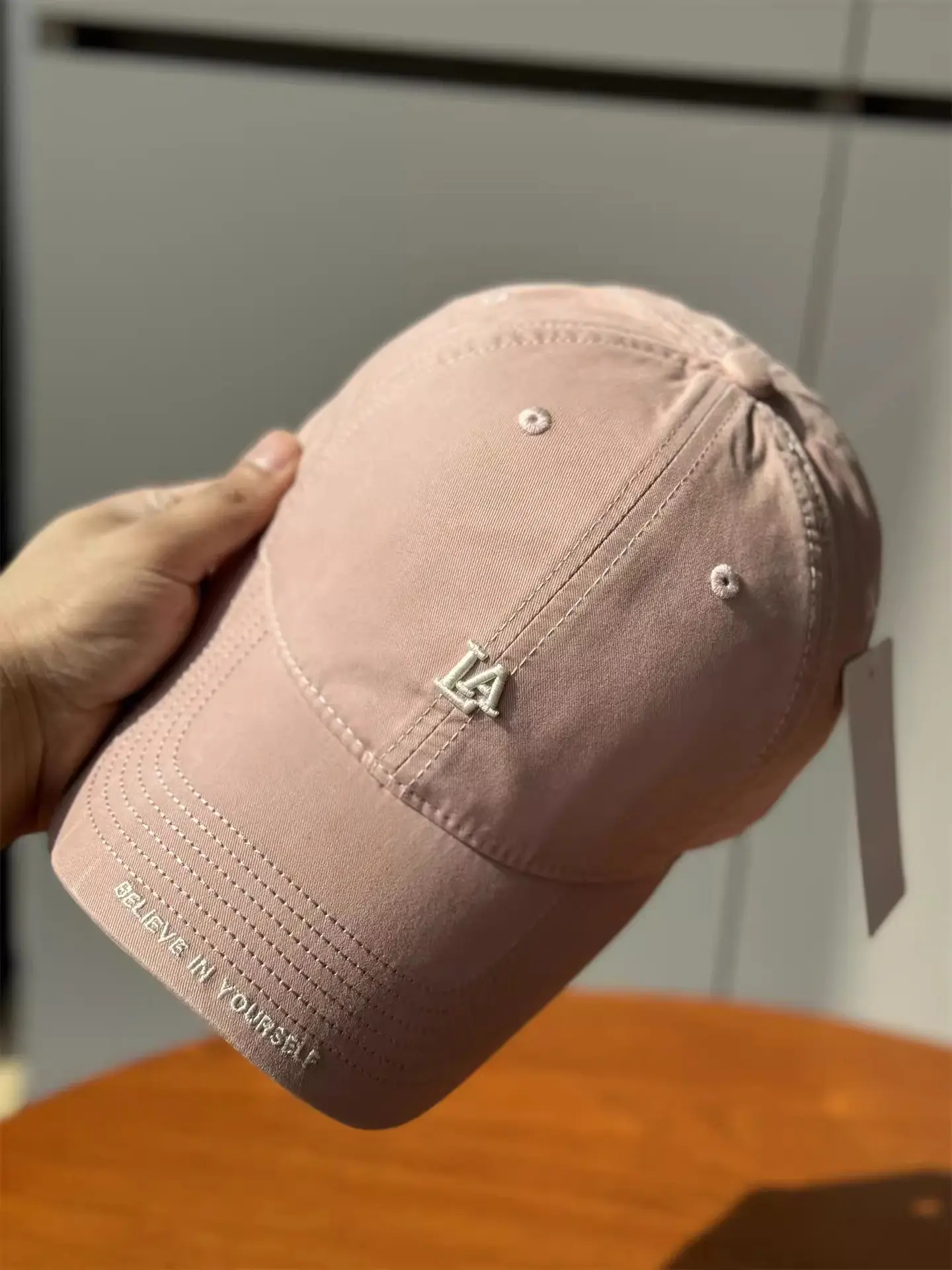 Women's Blue Baseball Cap with "BELIEVE IN YOURSELF" Embroidery - Image 7