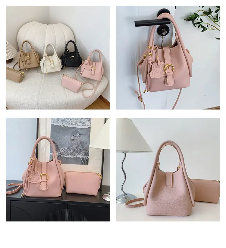 Light Luxury Women's 2-Piece Handbag Set Beige — feature 11