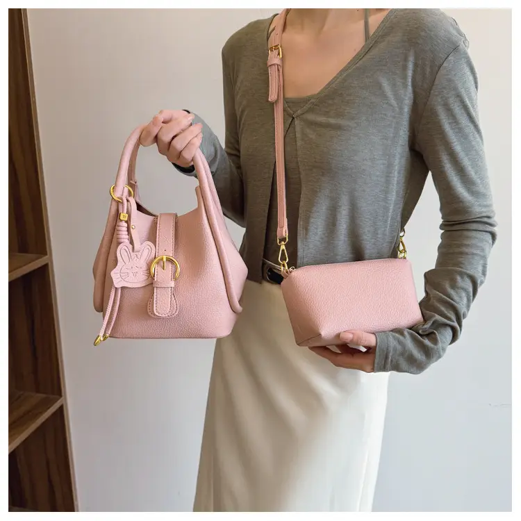 Light Luxury Women's 2-Piece Handbag Set Beige — feature 18