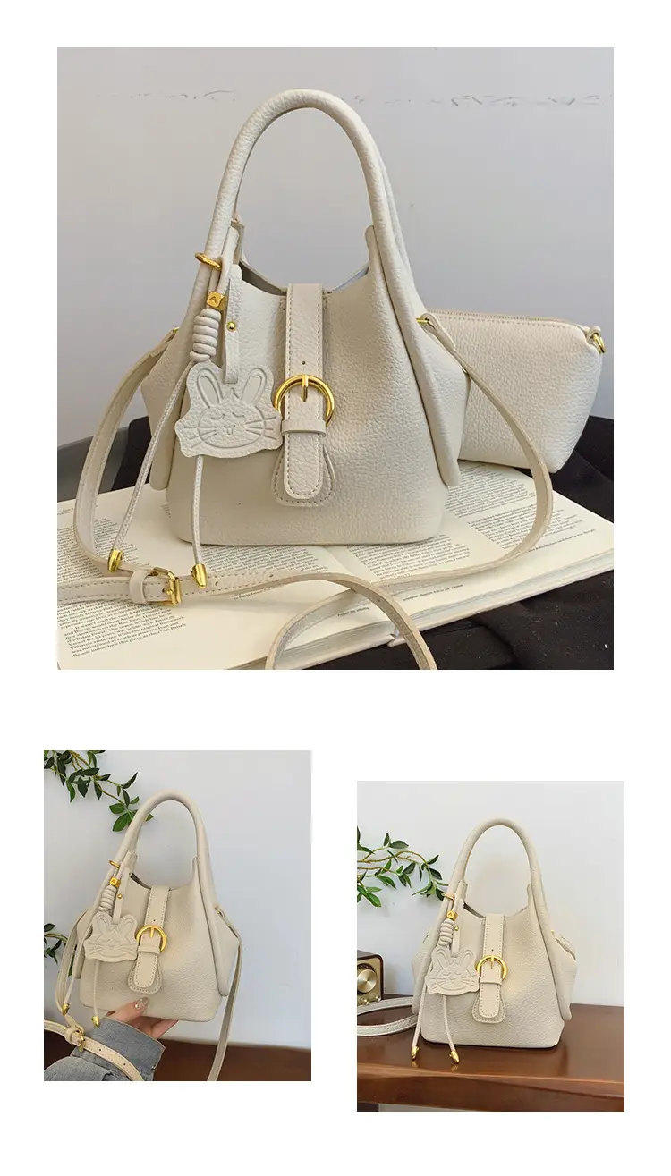 Light Luxury Women's 2-Piece Handbag Set Beige — feature 23
