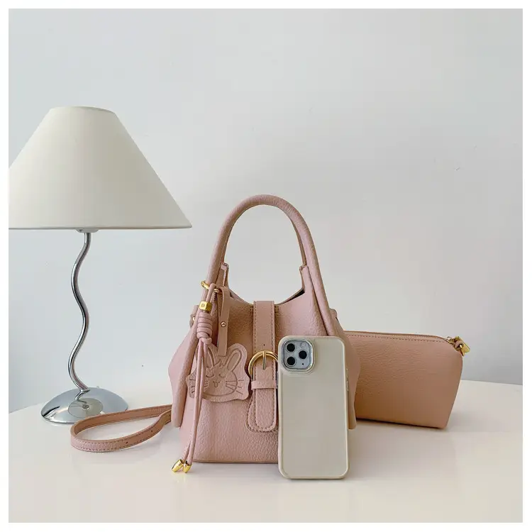 Light Luxury Women's 2-Piece Handbag Set Beige — feature 3