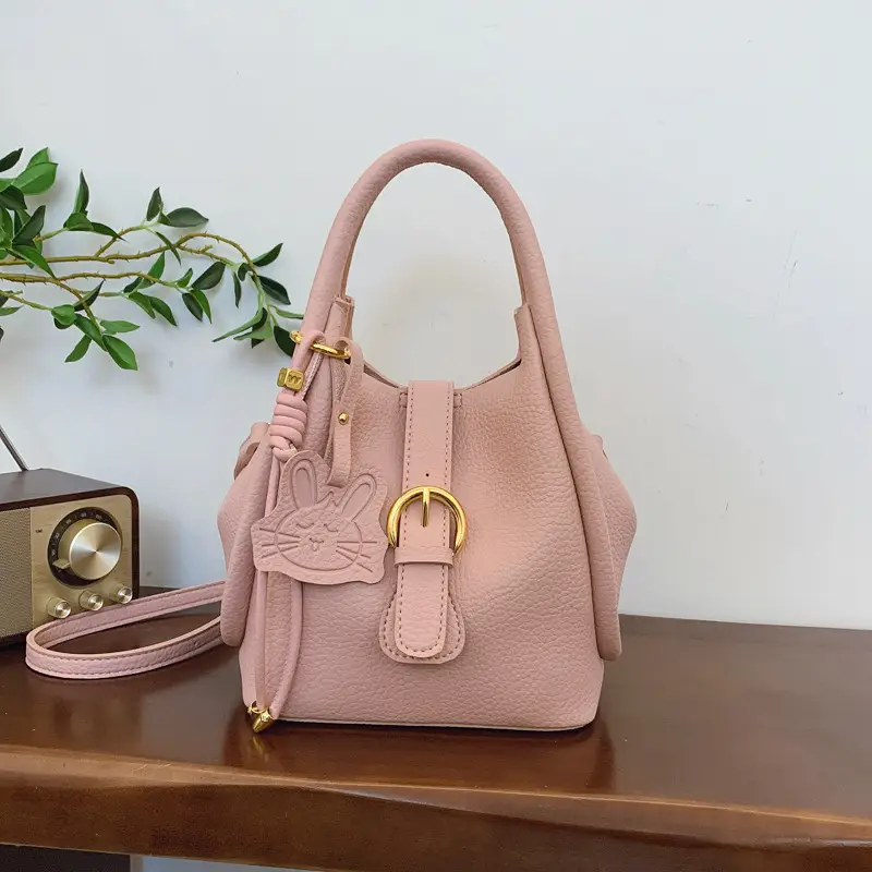 Light Luxury Women's 2-Piece Handbag Set Beige - Image 4