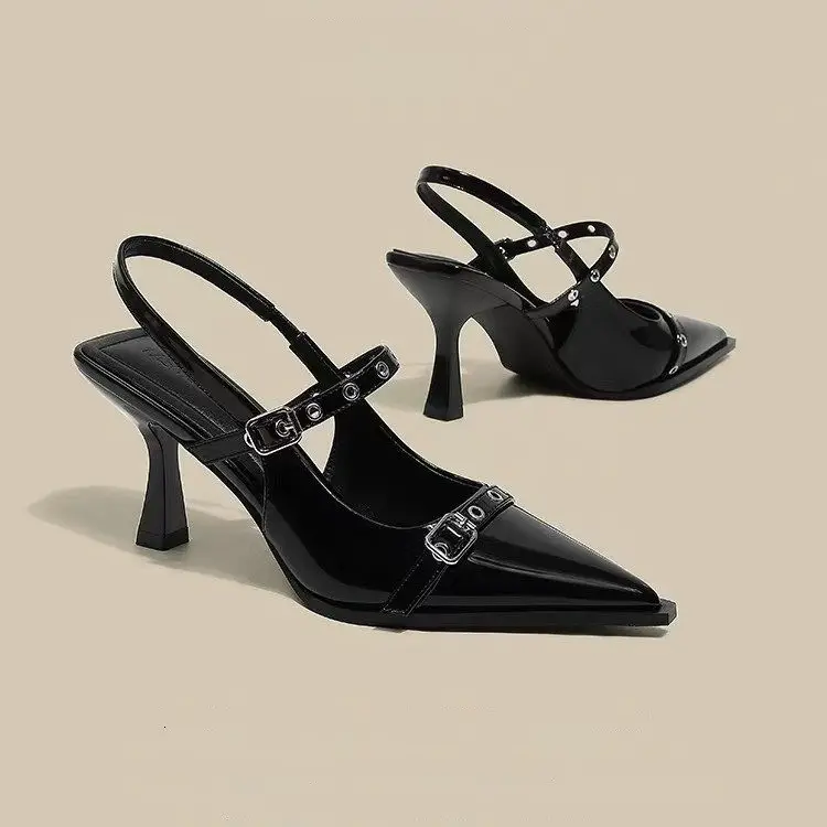 Black Pointed Stiletto Heels for Women 2025 - Image 5