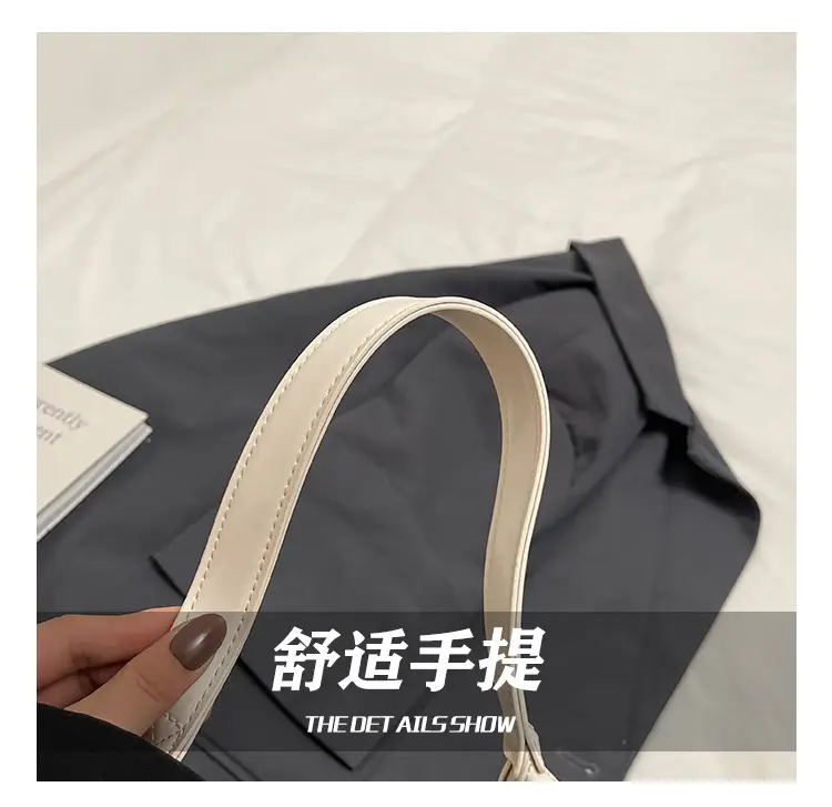 Women's Nude Leather Underarm Bag 2025 Summer — feature 6