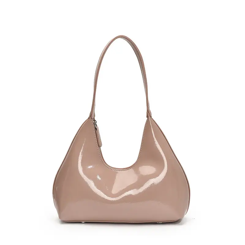 Women's Nude Leather Underarm Bag 2025 Summer - Image 2