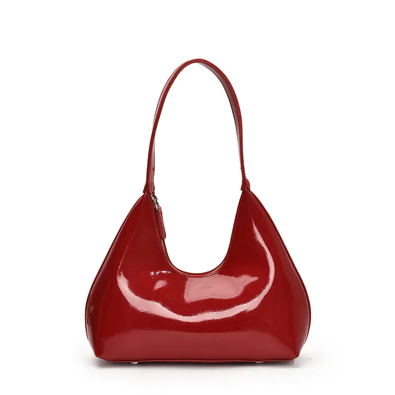 Women's Nude Leather Underarm Bag 2025 Summer - Image 3