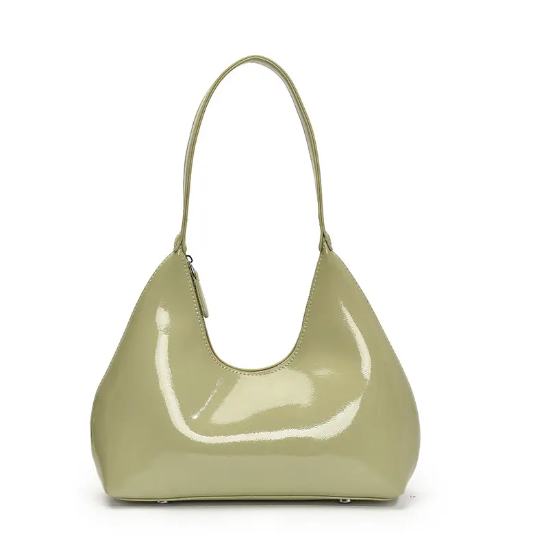 Women's Nude Leather Underarm Bag 2025 Summer - Image 4