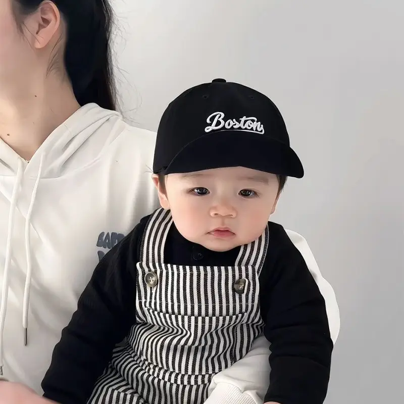 Baby's Black Baseball Cap with "Buster" Embroidery