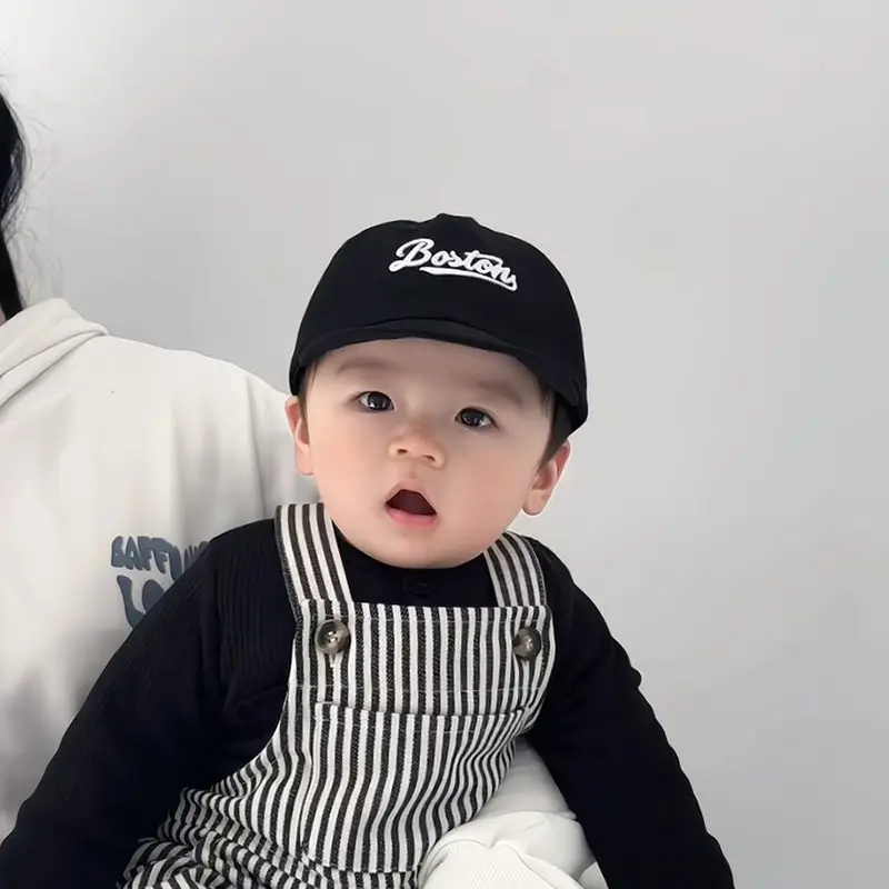 Baby's Black Baseball Cap with "Buster" Embroidery — feature 4
