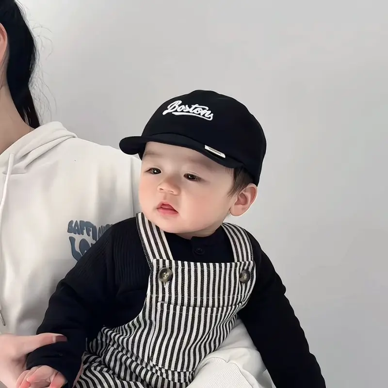 Baby's Black Baseball Cap with "Buster" Embroidery — feature 5