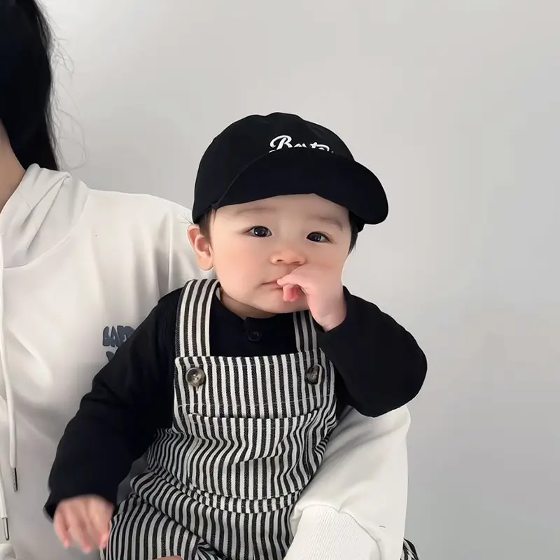 Baby's Black Baseball Cap with "Buster" Embroidery — feature 6