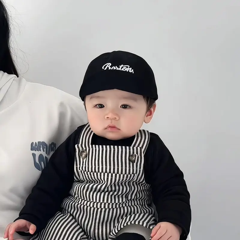 Baby's Black Baseball Cap with "Buster" Embroidery — feature 8