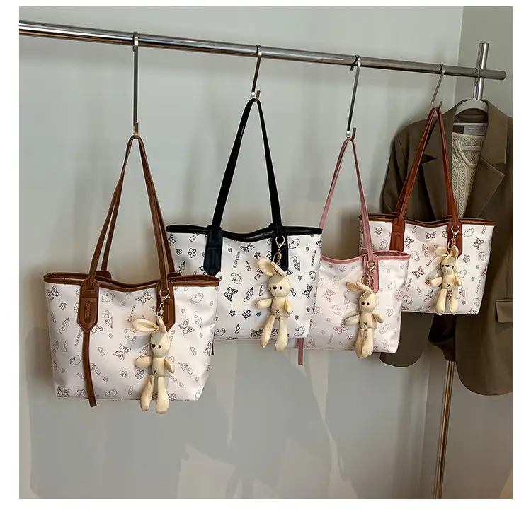Women Printed Shoulder Bag with Teddy Bear — feature 21