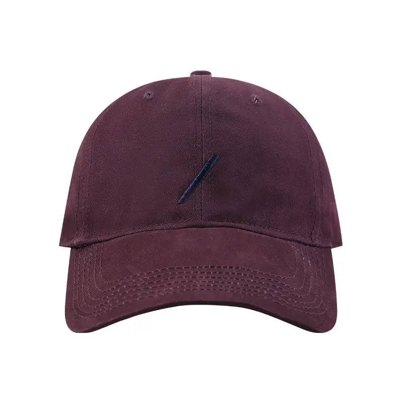 Maroon Women's Baseball Cap with Wide Brim and Sunscreen Design - Image 11