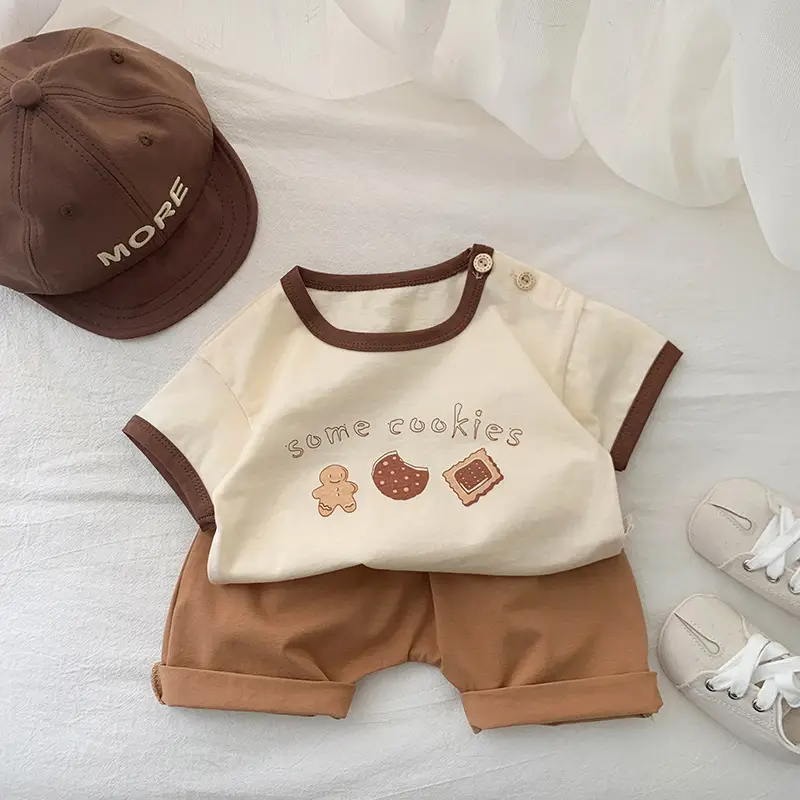 Korean Style 2025 Summer Dress Boys Cotton T-shirt - Image 5