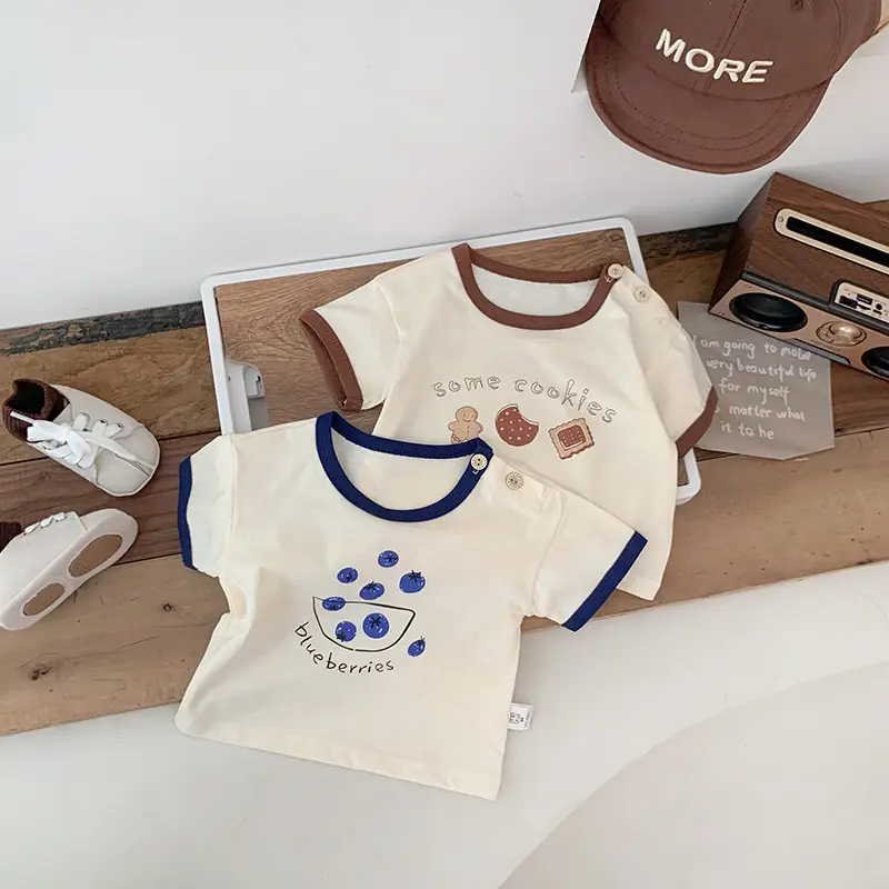 Korean Style 2025 Summer Dress Boys Cotton T-shirt - Image 6