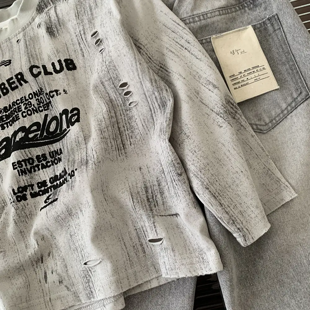 Children's Grey Wash & Wear T-Shirt Set for Girls