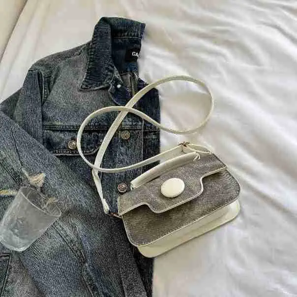 Women's Grey Pearl Chain Shoulder Crossbody Bag - Image 2