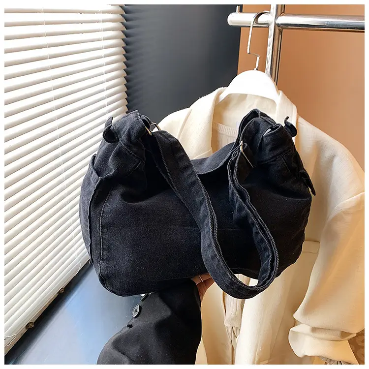 Denim Crossbody Bag Women Retro Messenger Bag New Casual All-match Fashion Student Shoulder Bag luggage and leather goods — feature 20