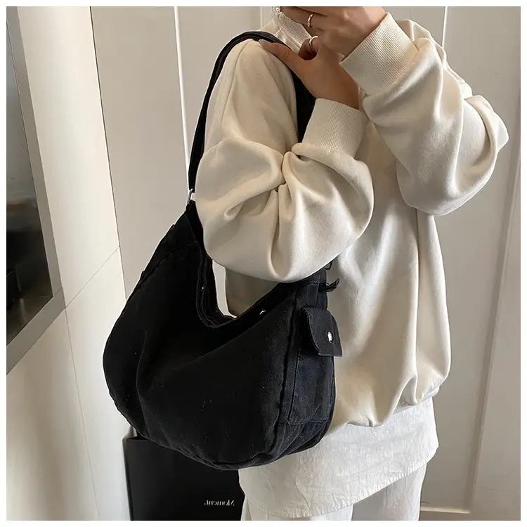 Denim Crossbody Bag Women Retro Messenger Bag New Casual All-match Fashion Student Shoulder Bag luggage and leather goods — feature 4