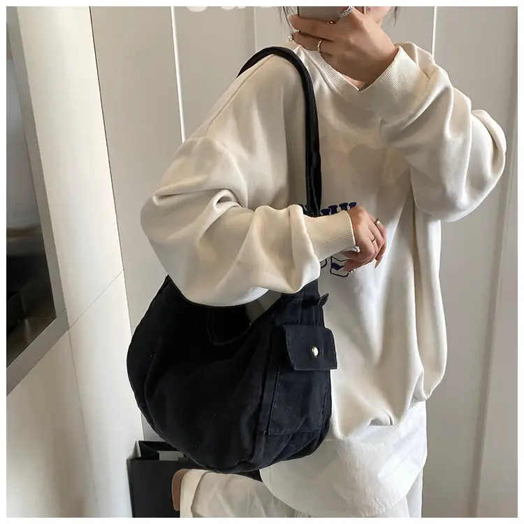 Denim Crossbody Bag Women Retro Messenger Bag New Casual All-match Fashion Student Shoulder Bag luggage and leather goods — feature 5