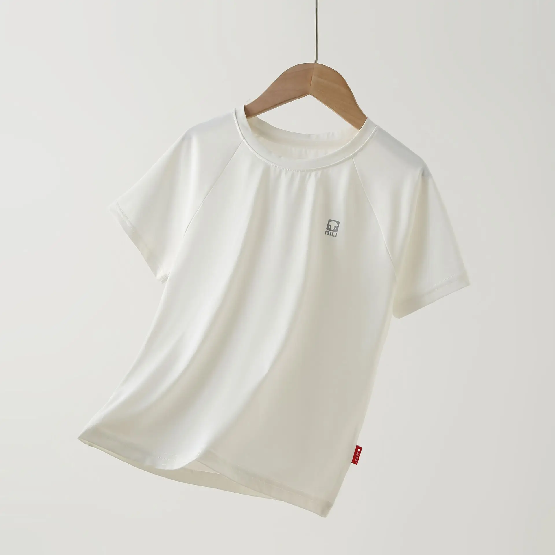 Light Blue Quick-Drying T-Shirt for Girls Boys Summer Wear - Image 6