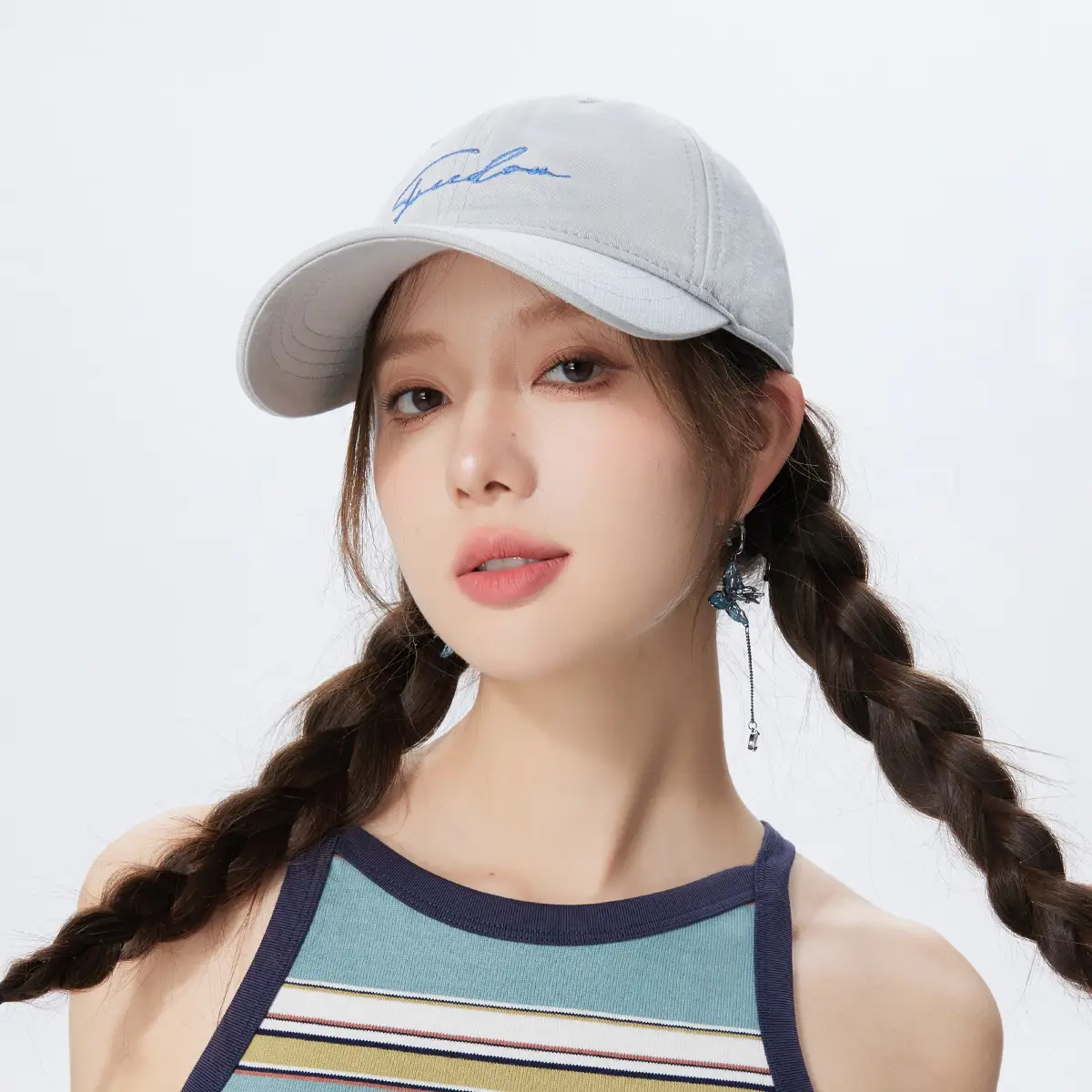 Women's Korean-style Cotton Baseball Cap Large Bristle