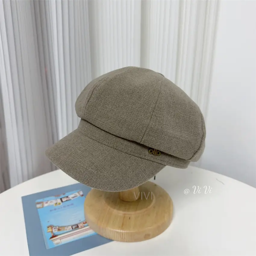 Women Woolen Cap Winter Warm Beige - Image 2