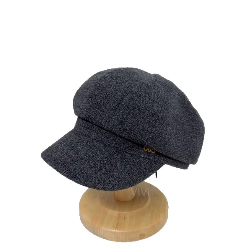 Women Woolen Cap Winter Warm Beige - Image 7