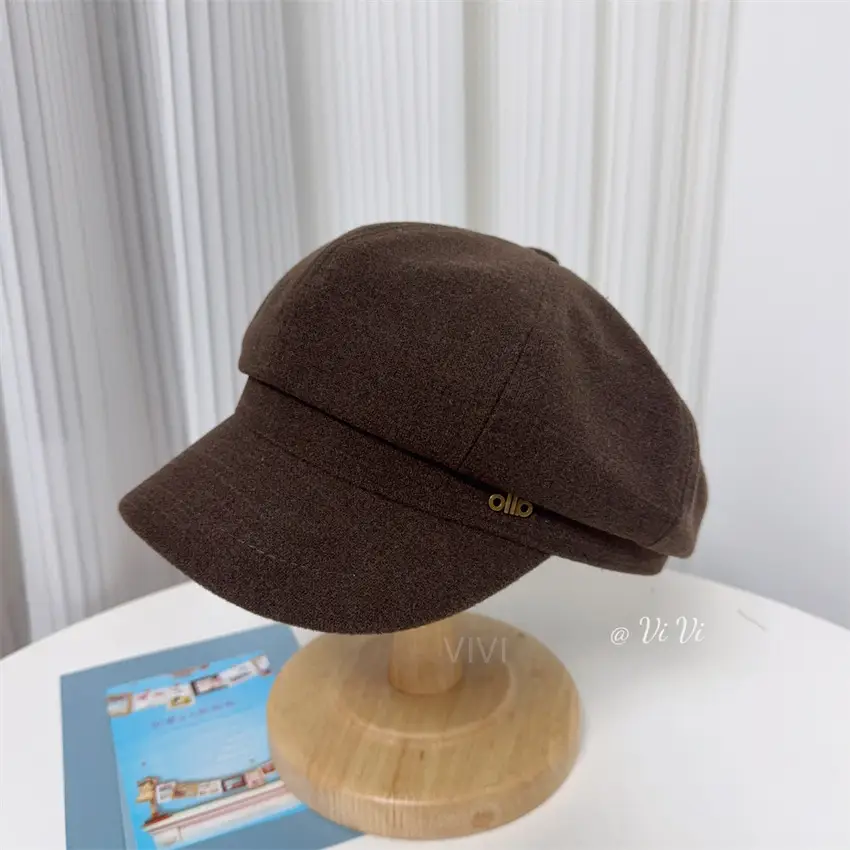 Women Woolen Cap Winter Warm Beige - Image 4