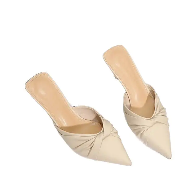 Women's Beige Stiletto Mules 2025 - Image 5