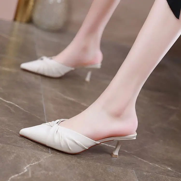 Women's Beige Stiletto Mules 2025 — feature 1