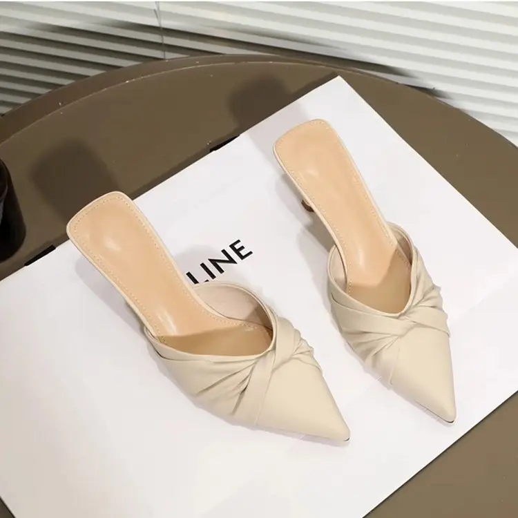 Women's Beige Stiletto Mules 2025 — feature 5