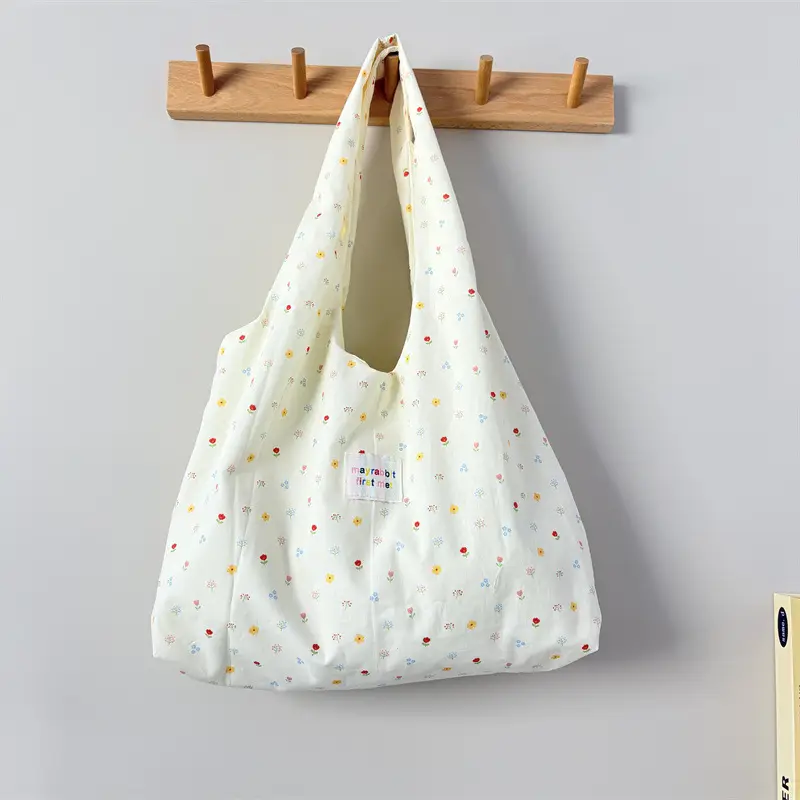 New Floral Canvas Shoulder Bag Large Capacity — feature 12