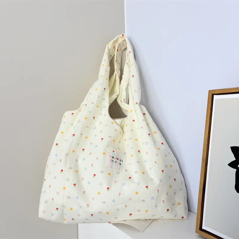 New Floral Canvas Shoulder Bag Large Capacity — feature 14
