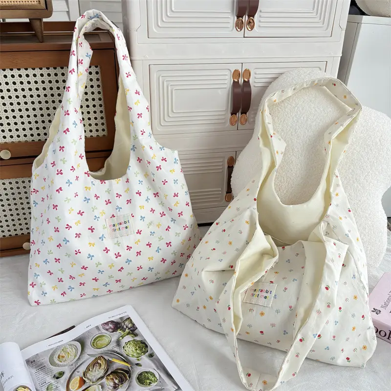 New Floral Canvas Shoulder Bag Large Capacity — feature 20