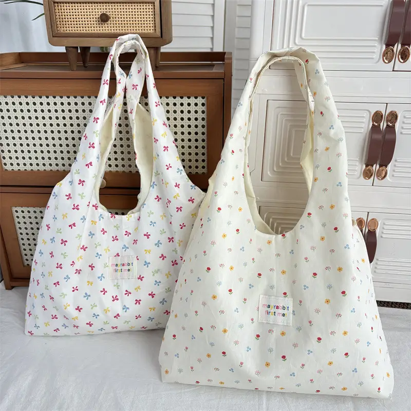 New Floral Canvas Shoulder Bag Large Capacity — feature 22
